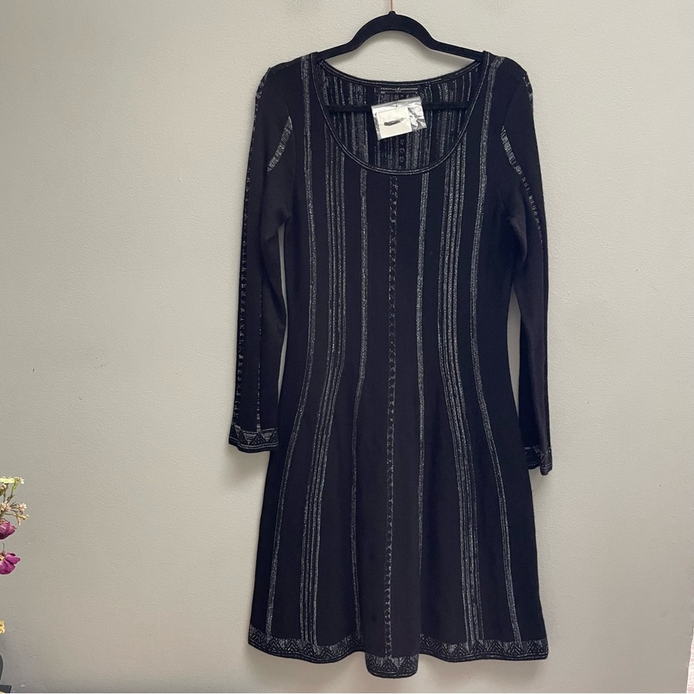 Peruvian connection knit sweater dress long sleeve baby alpaca size medium